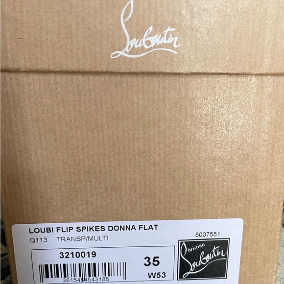 Christian Louboutin Flip Spikes Donna Flat 35 - Picture 5 of 5